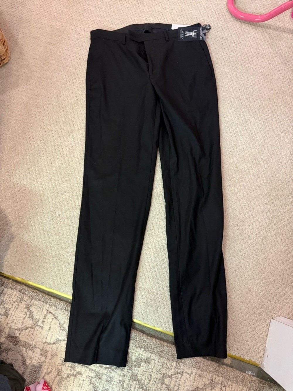 Ralph Lauren Black Men's Dress Trousers - Straight Leg